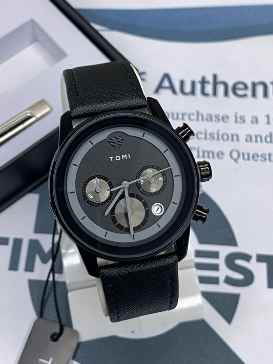 TOMI T-603 S6 Series Luxury Men’s Watch Gift Set with Cufflinks & Tie Pin Elegant Business Box
