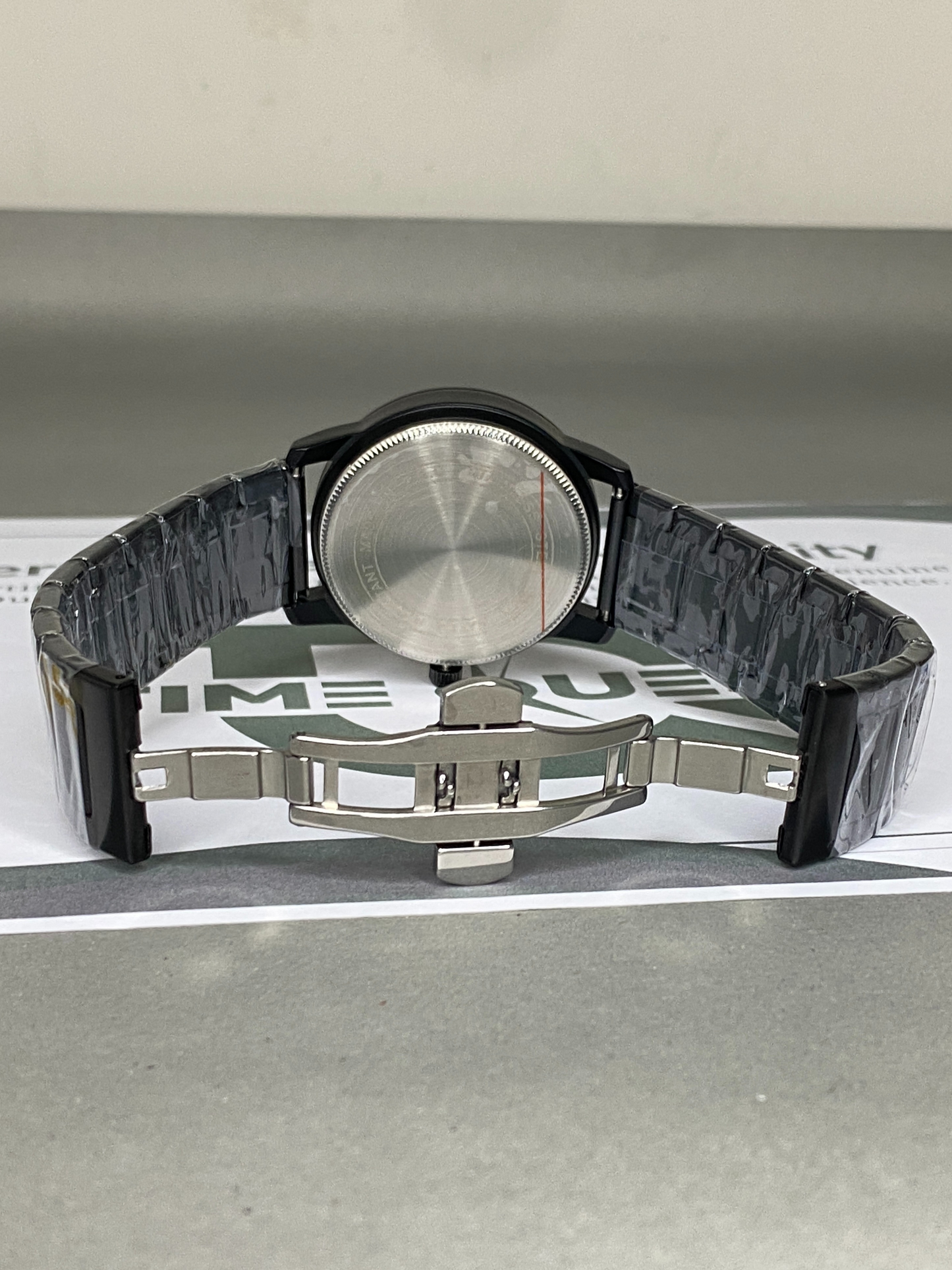 Revolutionary Bearing Full Metallic Dial & Butterfly Lock Chain Watch For Men