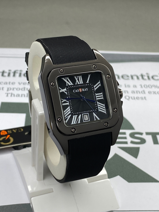 CASSRAY Analog Display Square Dial Durable Straps Watch For Men