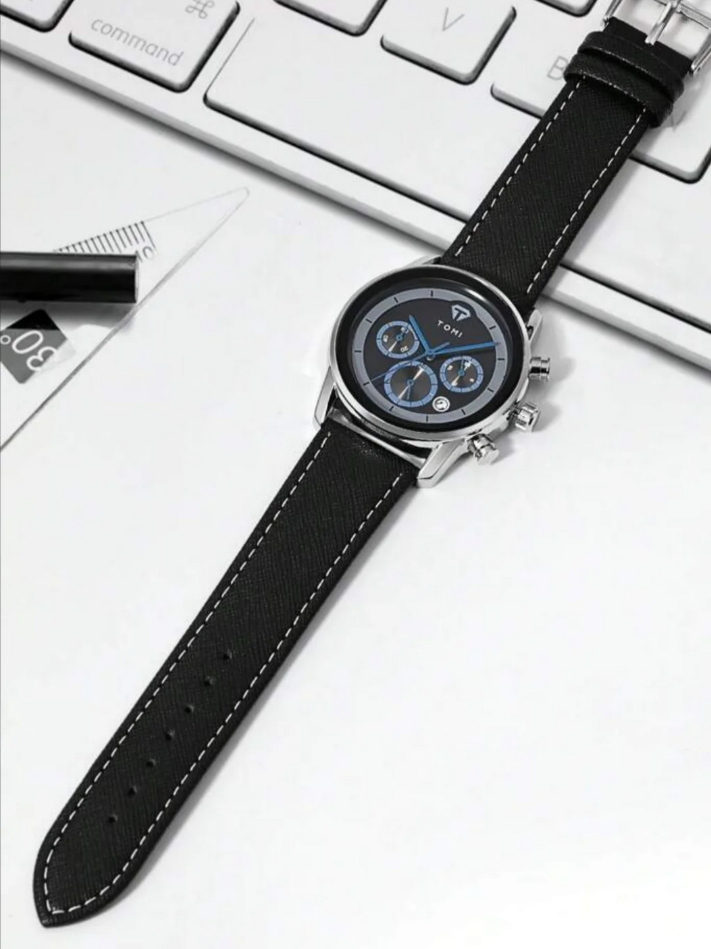 TOMI T-603 S6 Series Luxury Men’s Watch Gift Set with Cufflinks & Tie Pin Elegant Business Box