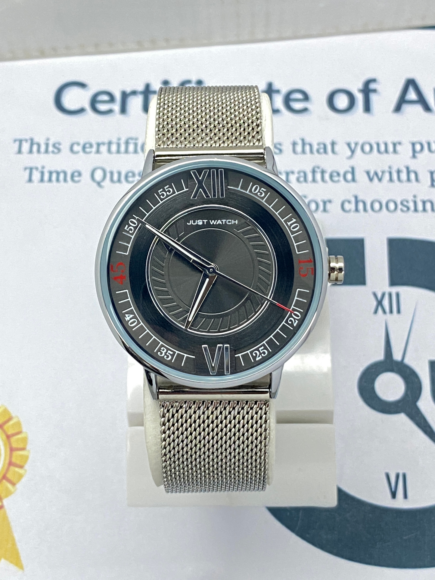 JUST WATCH Men’s Analog Stainless Steel Chain Wrist Watch