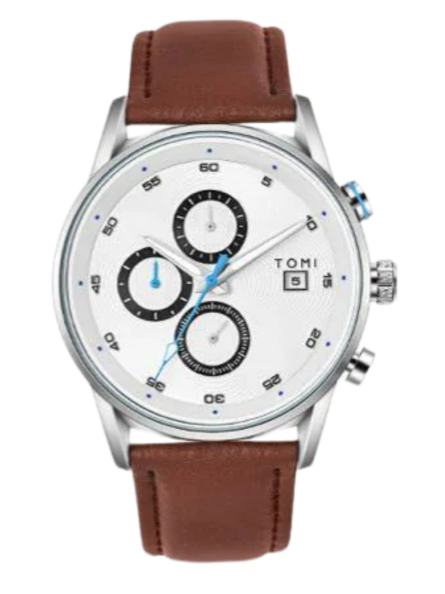 TOMI T-601 S6 Series Chronograph Luxury Watch Gift Set with Cufflinks & Tie Pin for Men