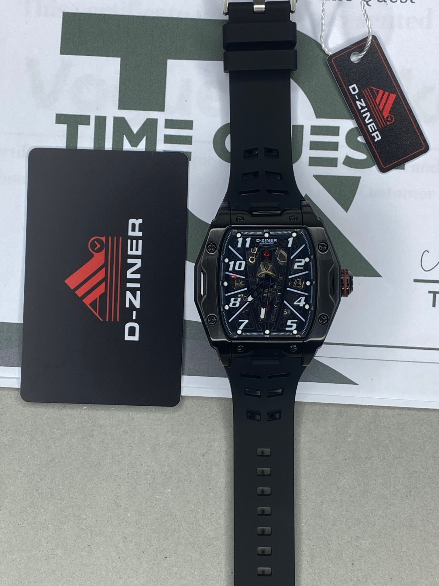 D-ZINER Mechanical Movement Automatic Watch With Durable Straps For Men