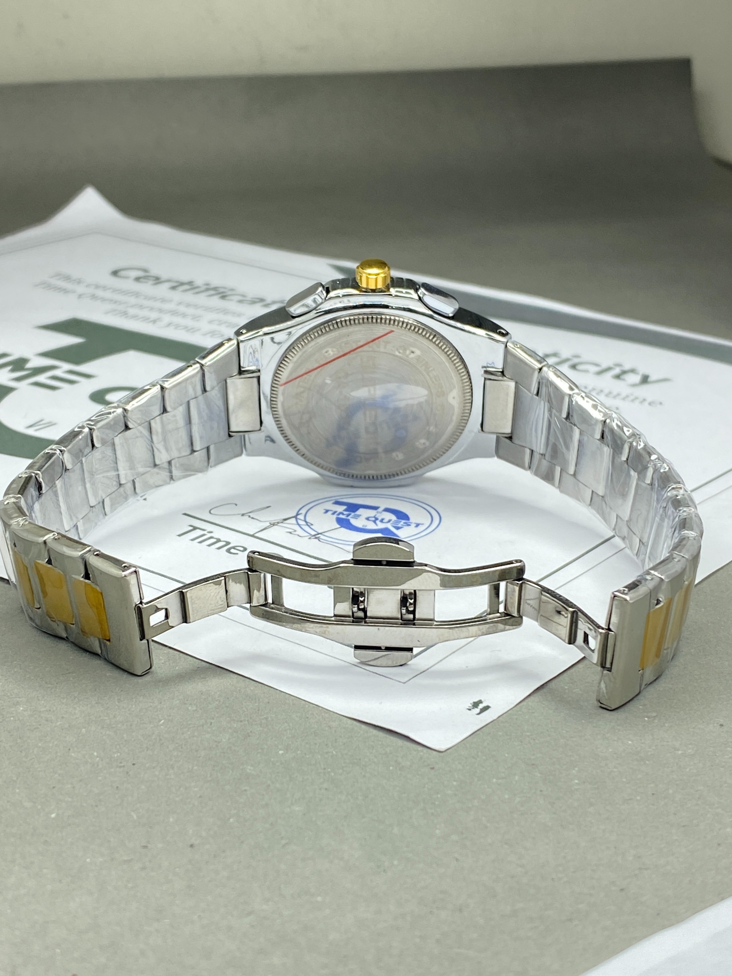 SUPLEON Analog Quartz Octagonal Dial Stainless Steel Made Luxury Chain Watch For Men