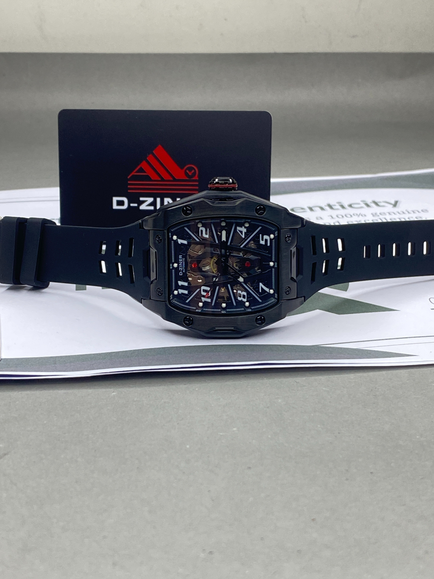 D-ZINER Mechanical Movement Automatic Watch With Durable Straps For Men