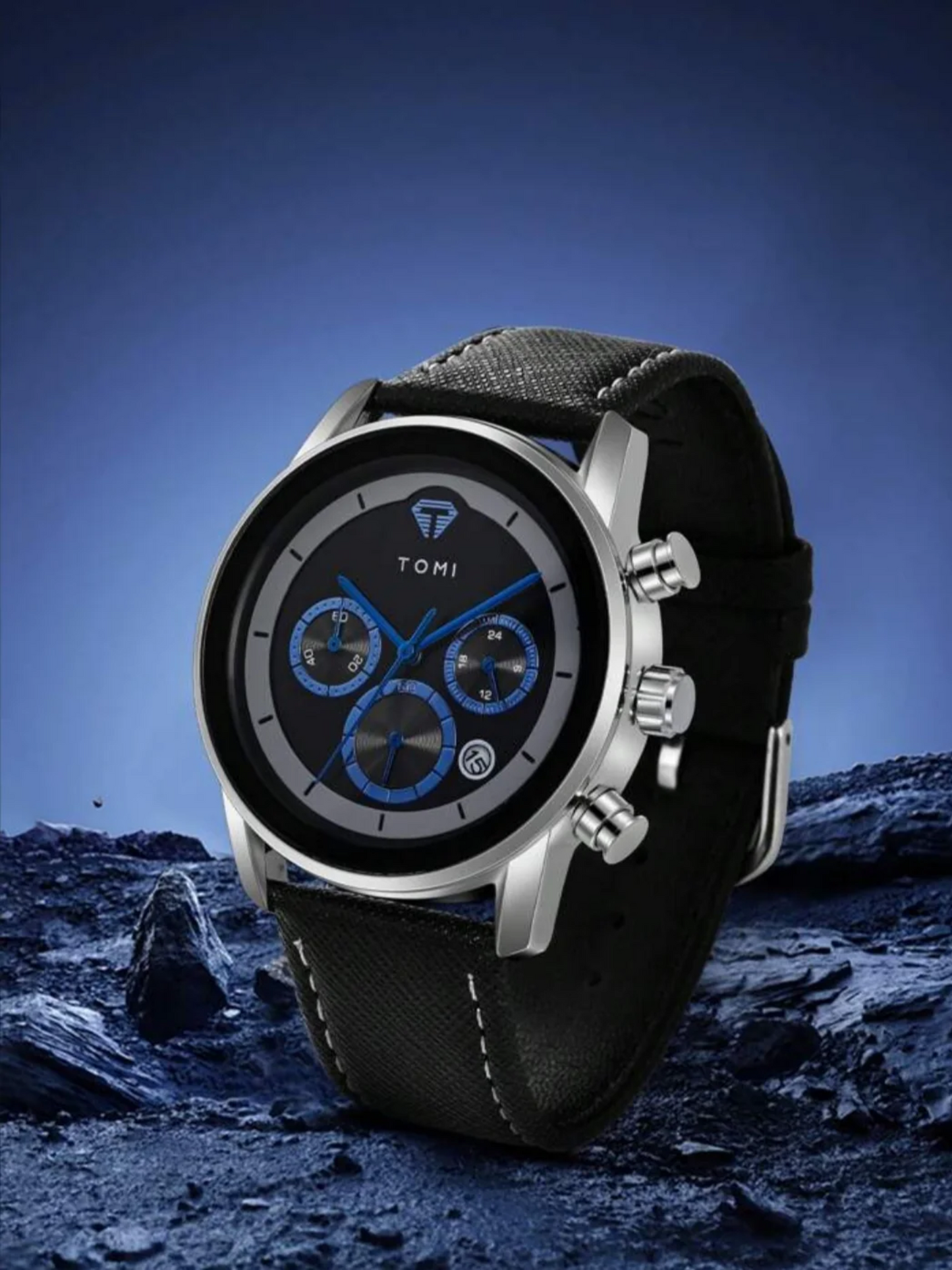 TOMI T-603 S6 Series Luxury Men’s Watch Gift Set with Cufflinks & Tie Pin Elegant Business Box