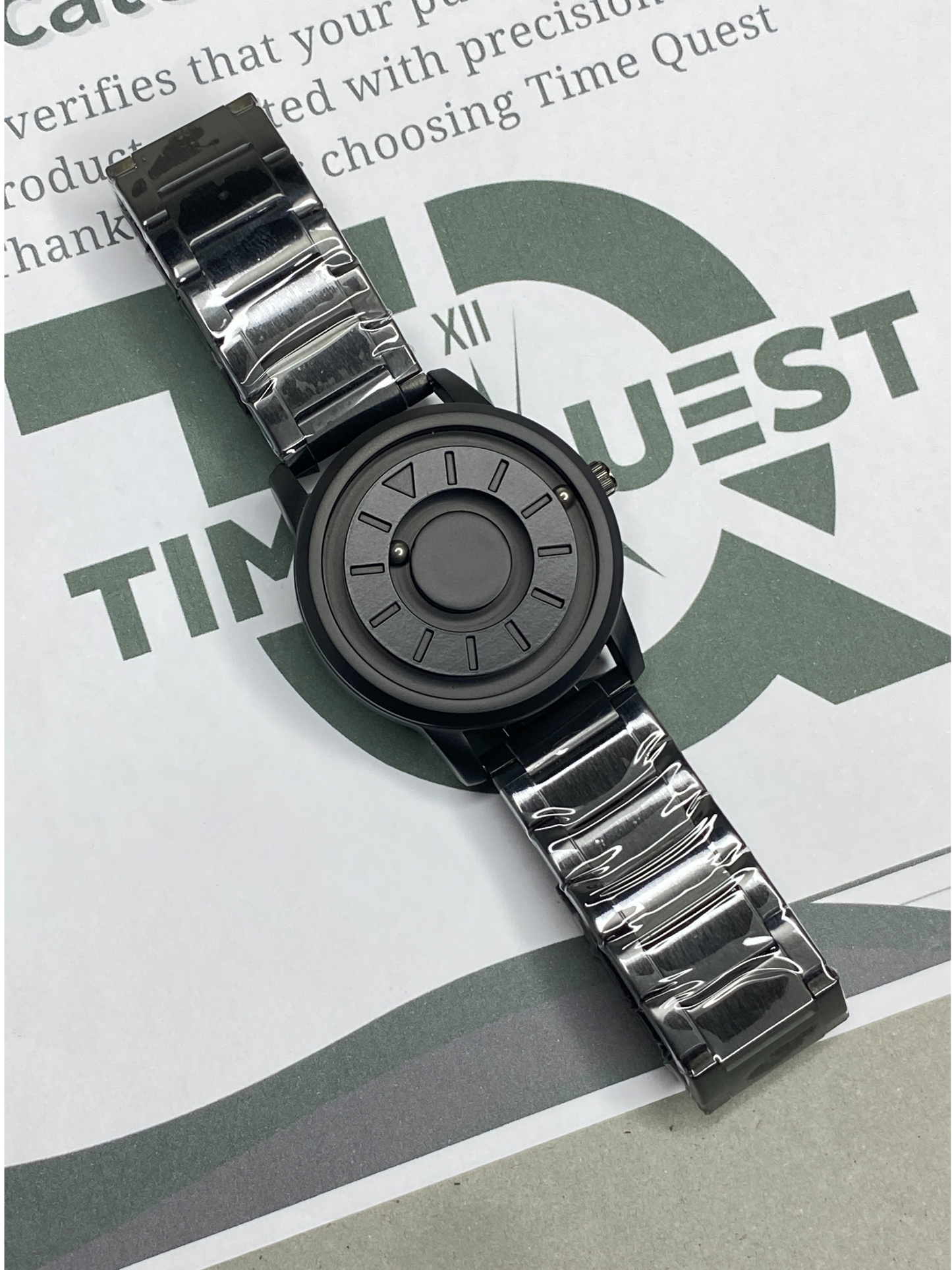 Revolutionary Bearing Full Metallic Dial & Butterfly Lock Chain Watch For Men