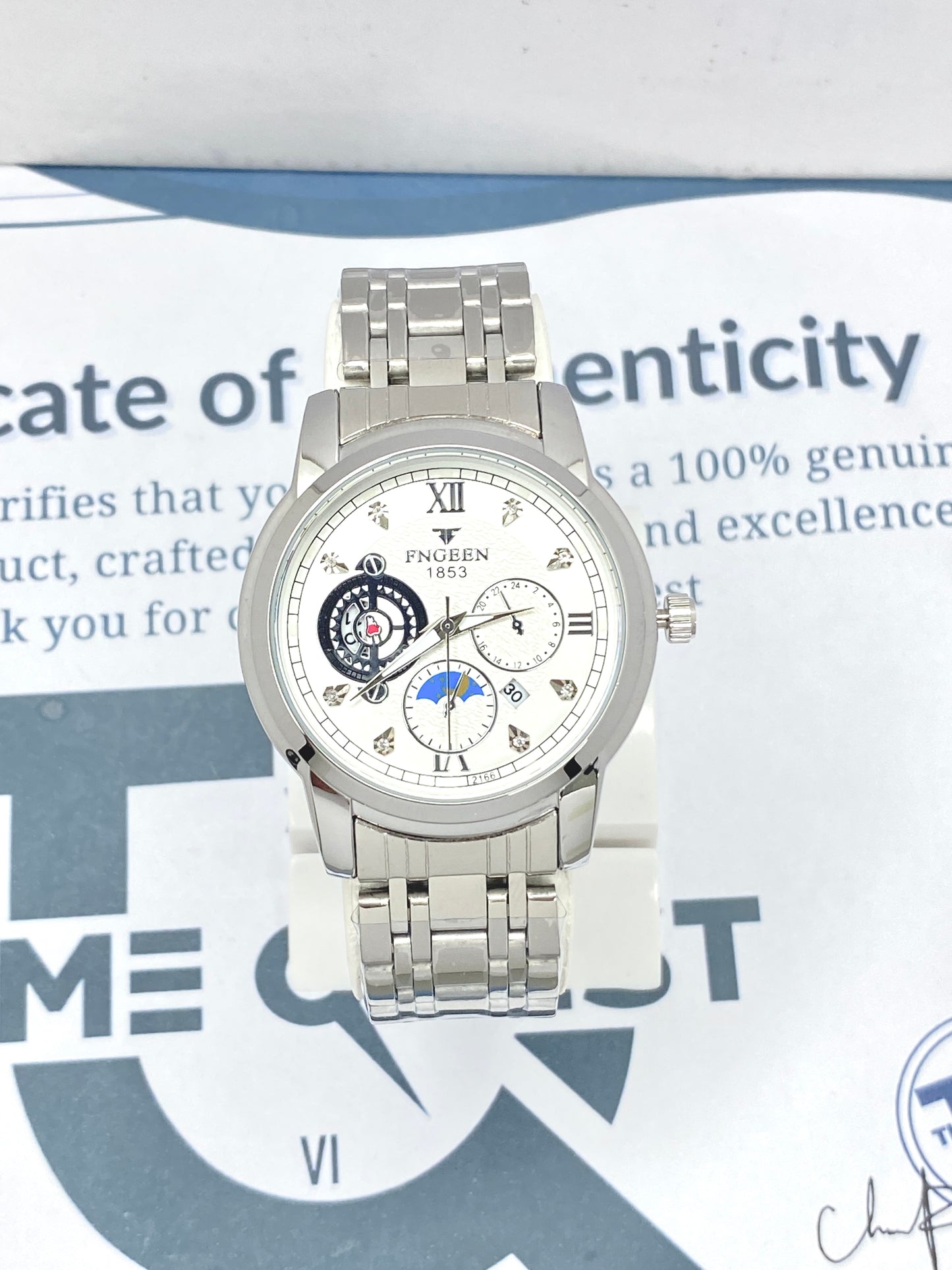 FNGEEN 1853 Analog Time Stainless steel Chain Watch For Men