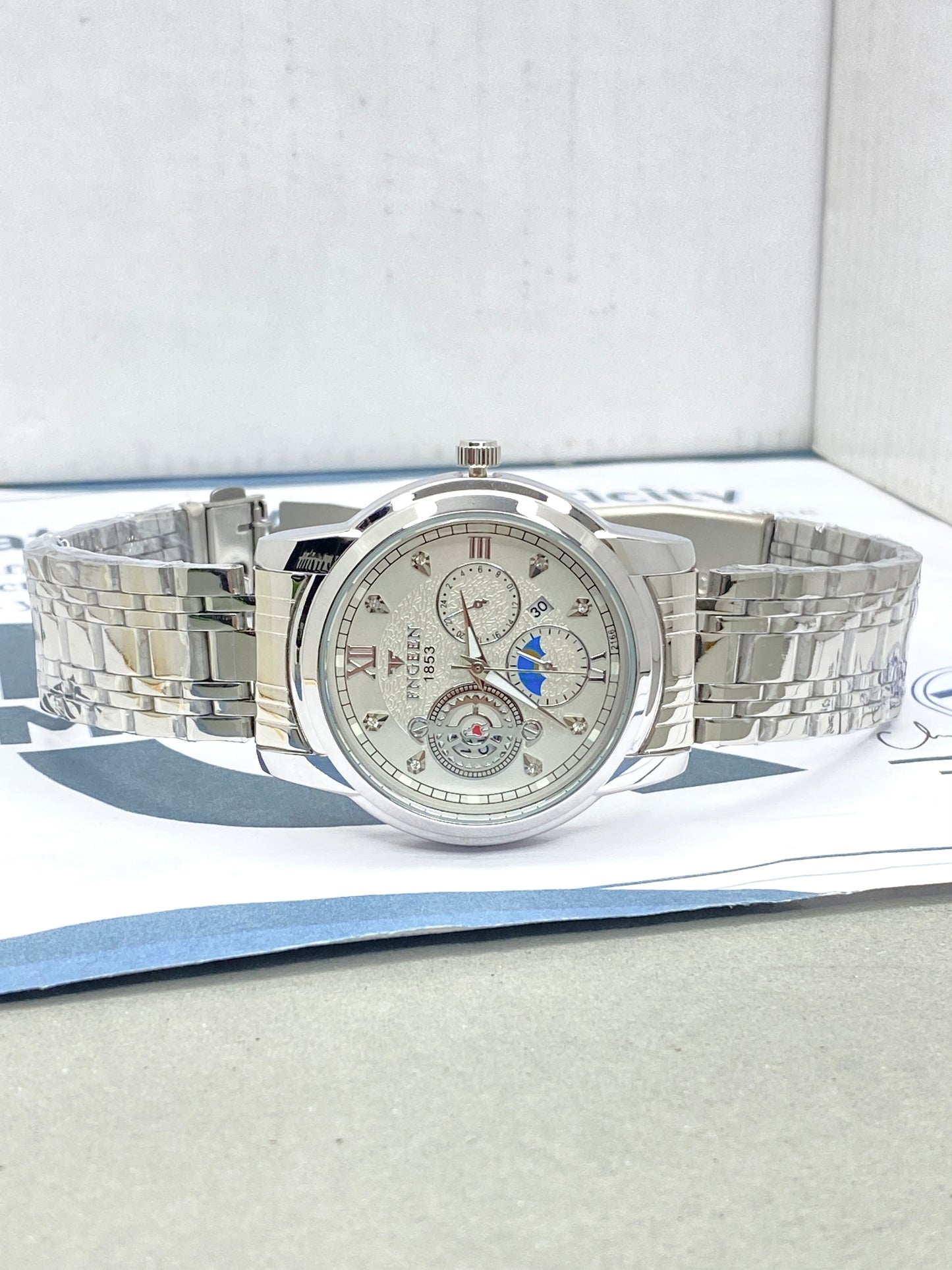 FNGEEN 1853 Analog Time Stainless steel Chain Watch For Men