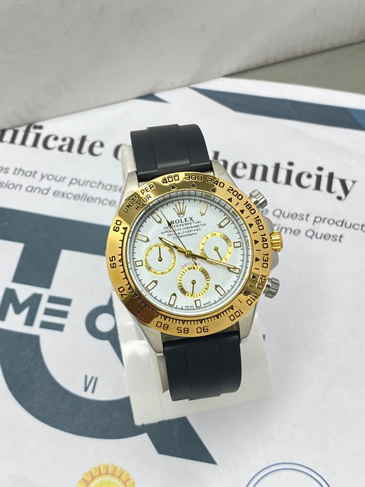 RLX Oyster Swiss-Made Chronograph Watch with Rotatable Bazel For Men
