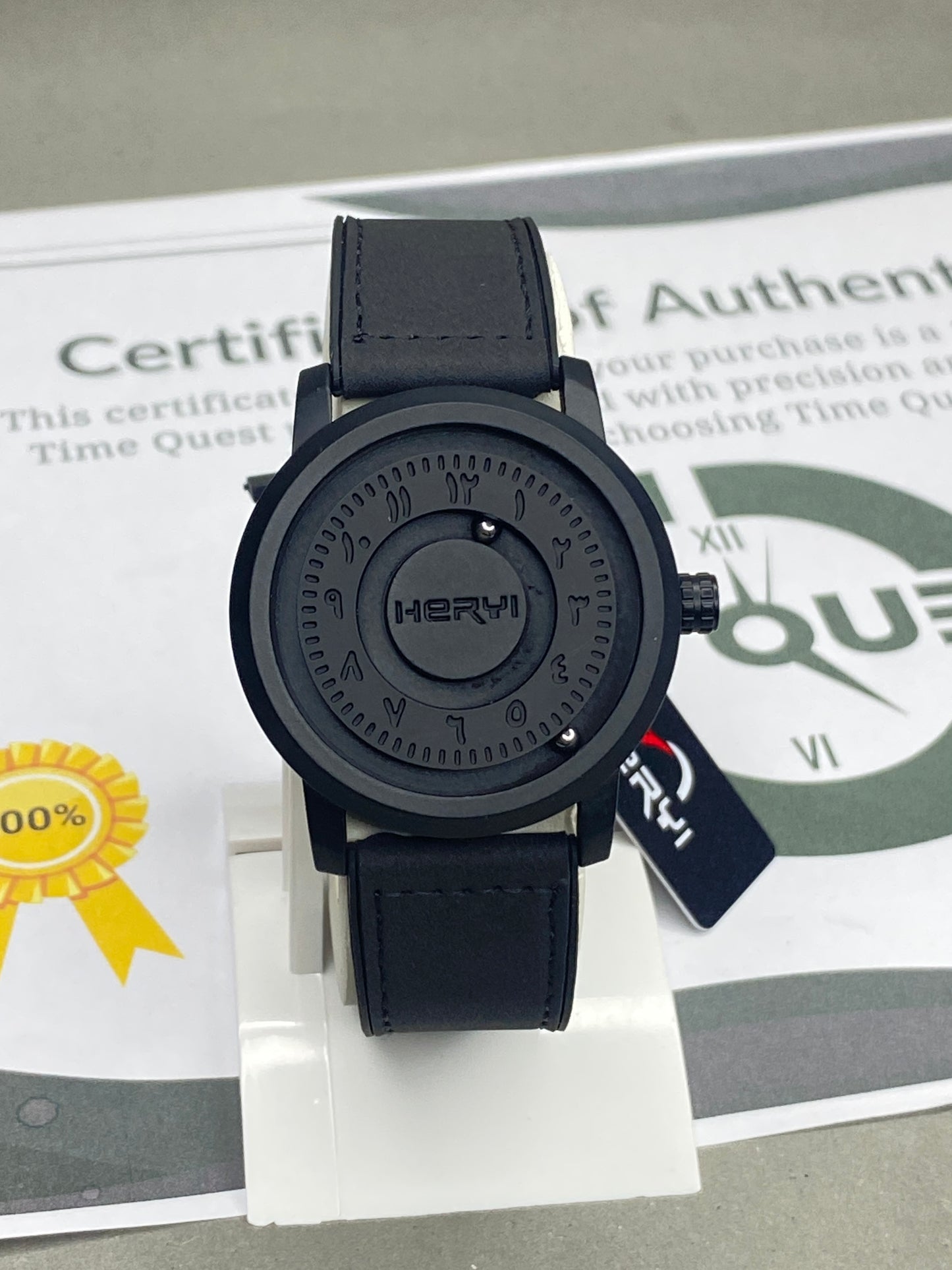 HERYI Revolutionary Bearing Watch for Men – Metallic Dial & Magnetic Lock Silicone Straps