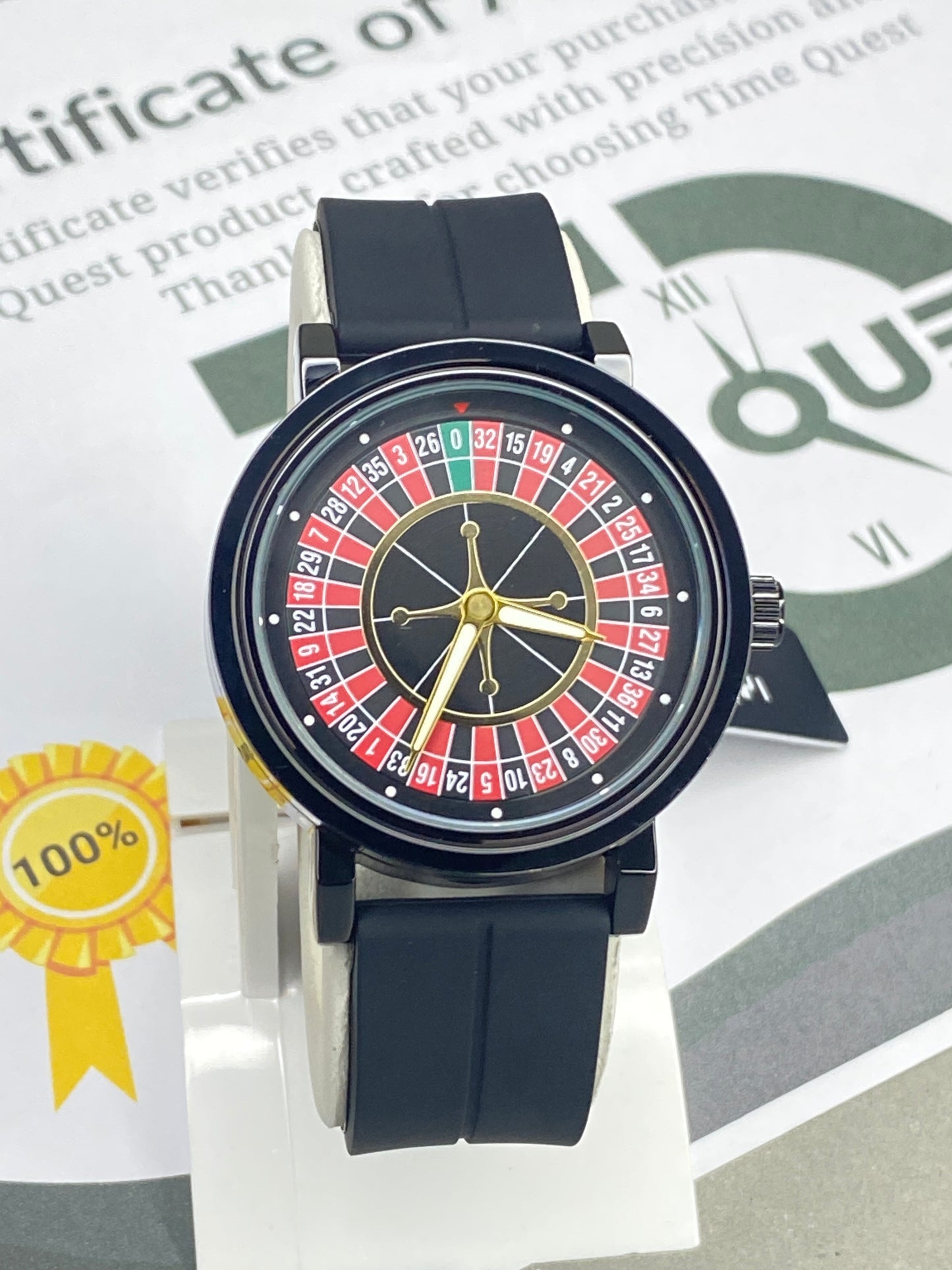 HERYI Rotatory Dial Caseno Design Men’s Watch with Magnetic Lock and Silicon Strap