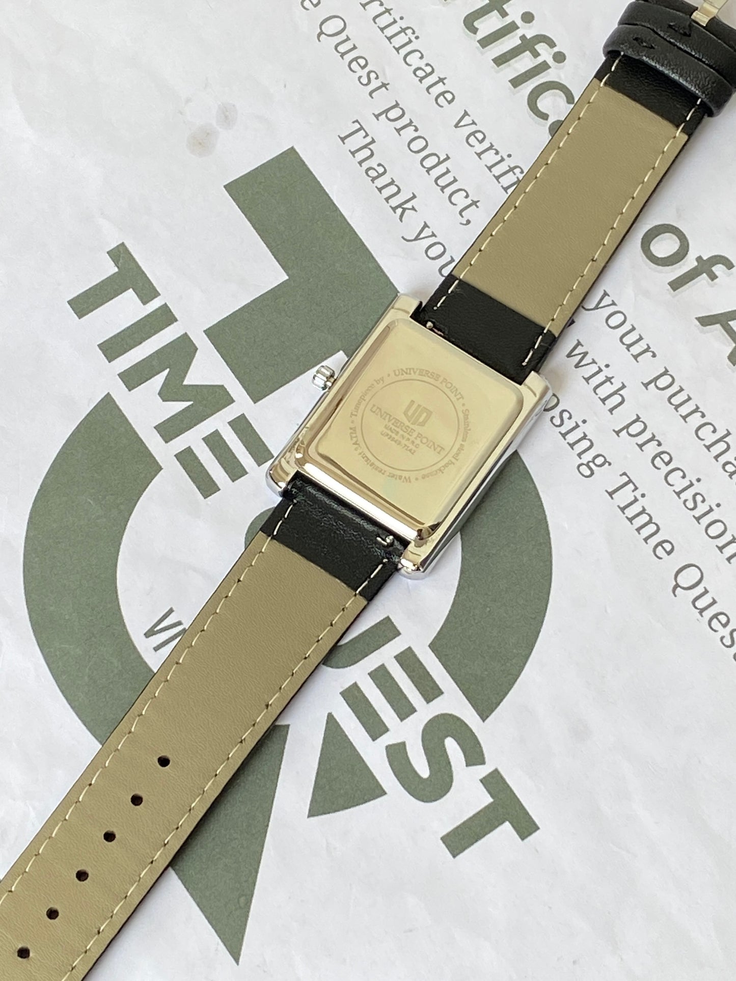 UNIVERSE POINT Luxury Rectangular Dial Straps Watch for Men - Tank Series