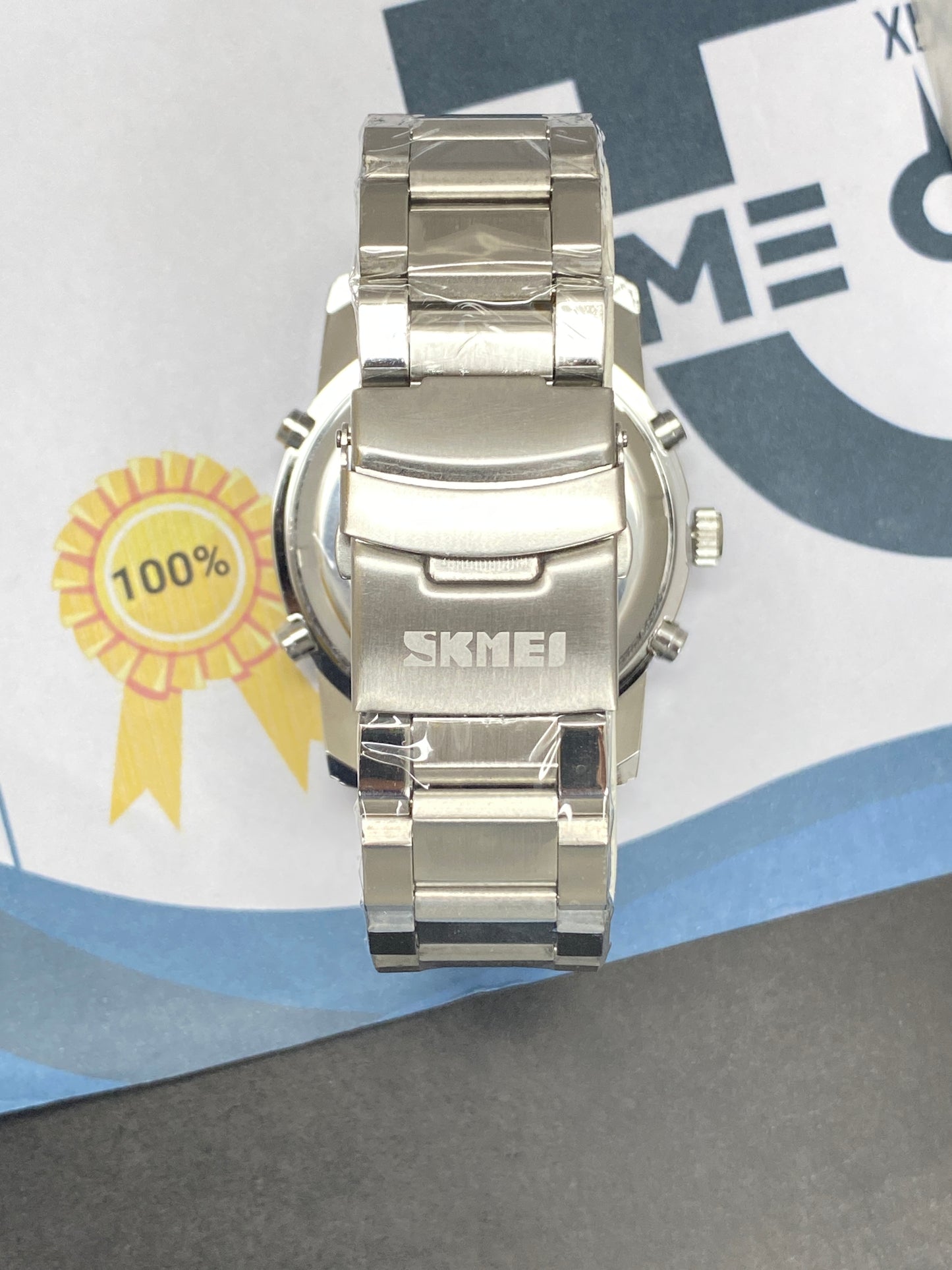 SKMEI 1389 Dual Time Multifunctional Chain Watch For Men
