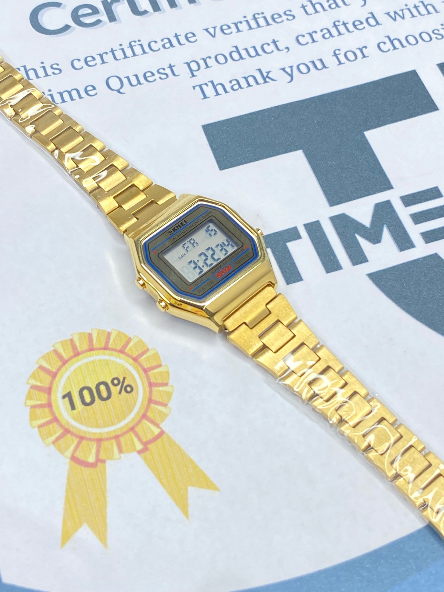 SKMEI Digital Ladies Chain Watch 100% Waterproof