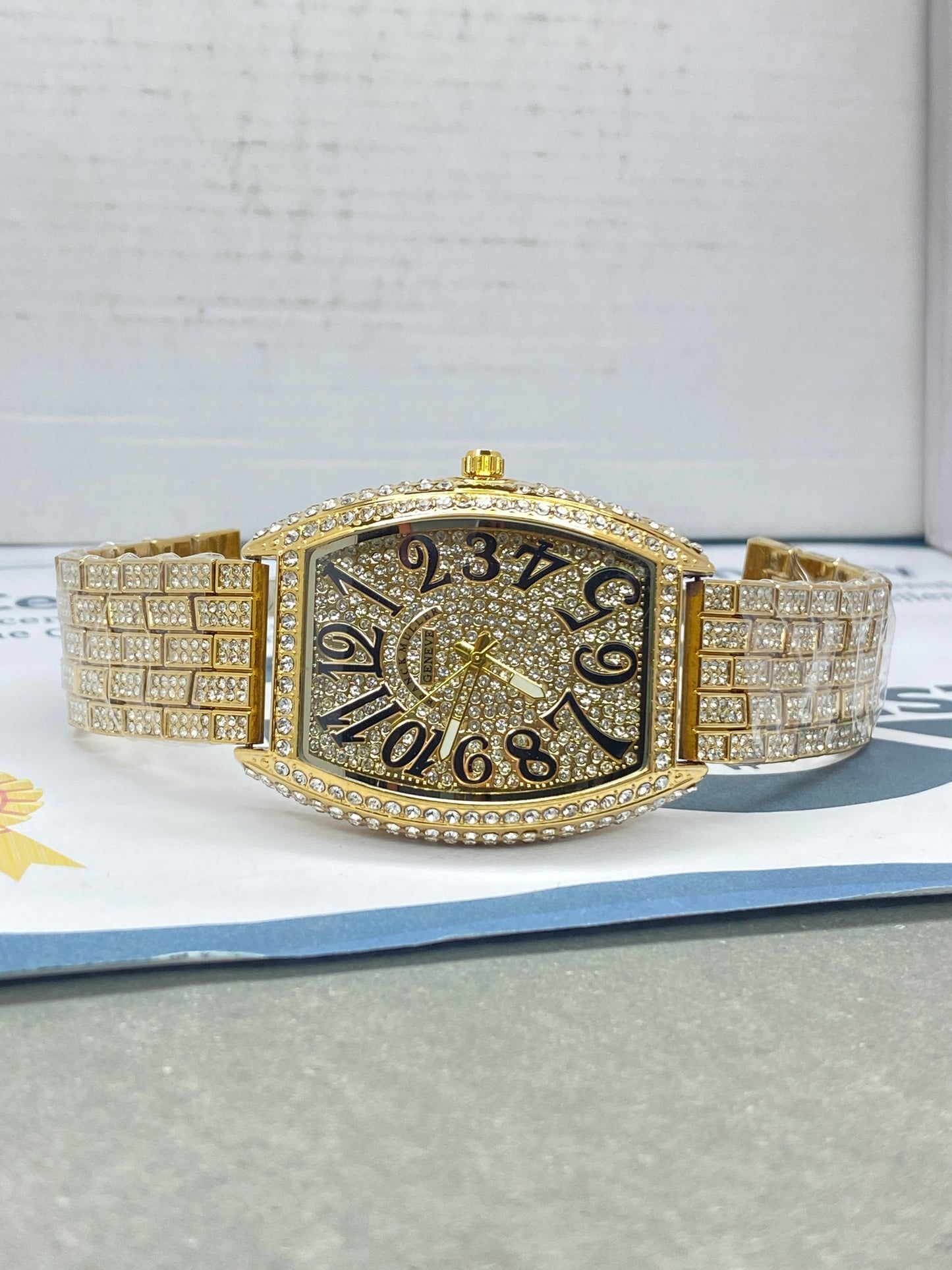 Franck Muller-FY8620 Curvex iced Out Luxury Analog Stainless Steel Made Watch For Men