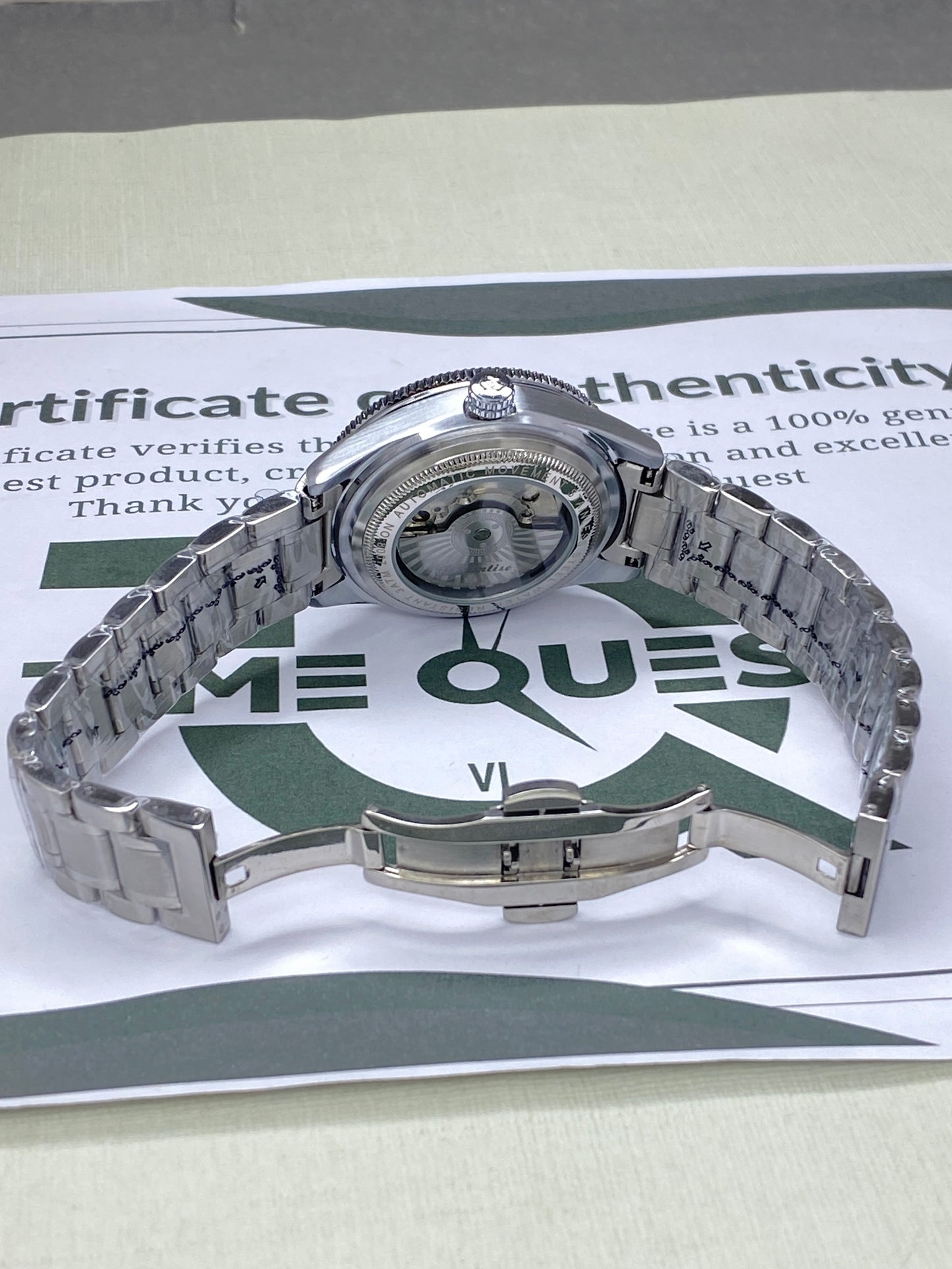 Rolantise Luxury Automatic Mechanical Movement Rotatable Bezel Chain Watch