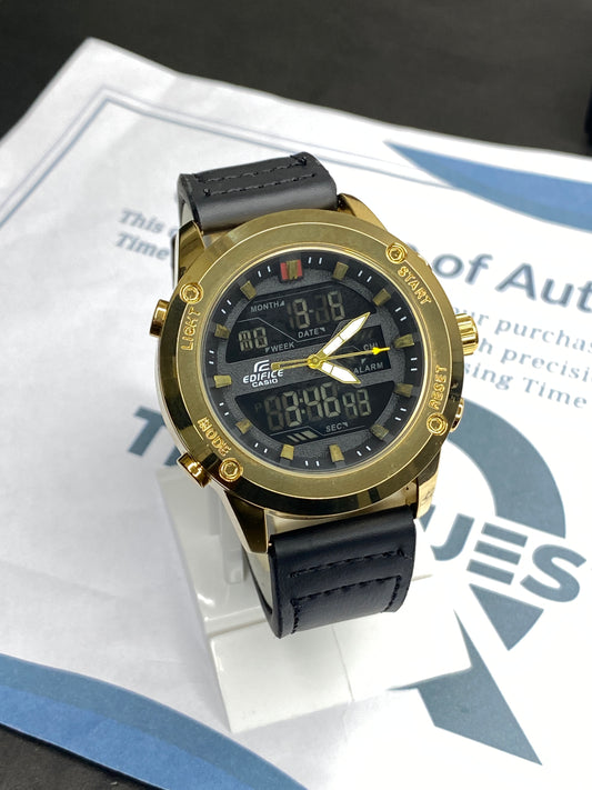 Edf-3689 Dual time ( Analog & Digital ) Watch For Men