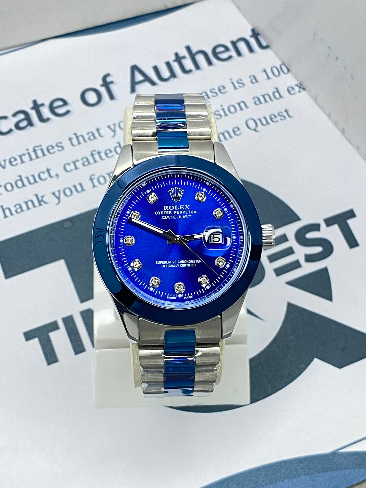 RLX Swiss Made Premium Design Chain Watch For Men With Date Display