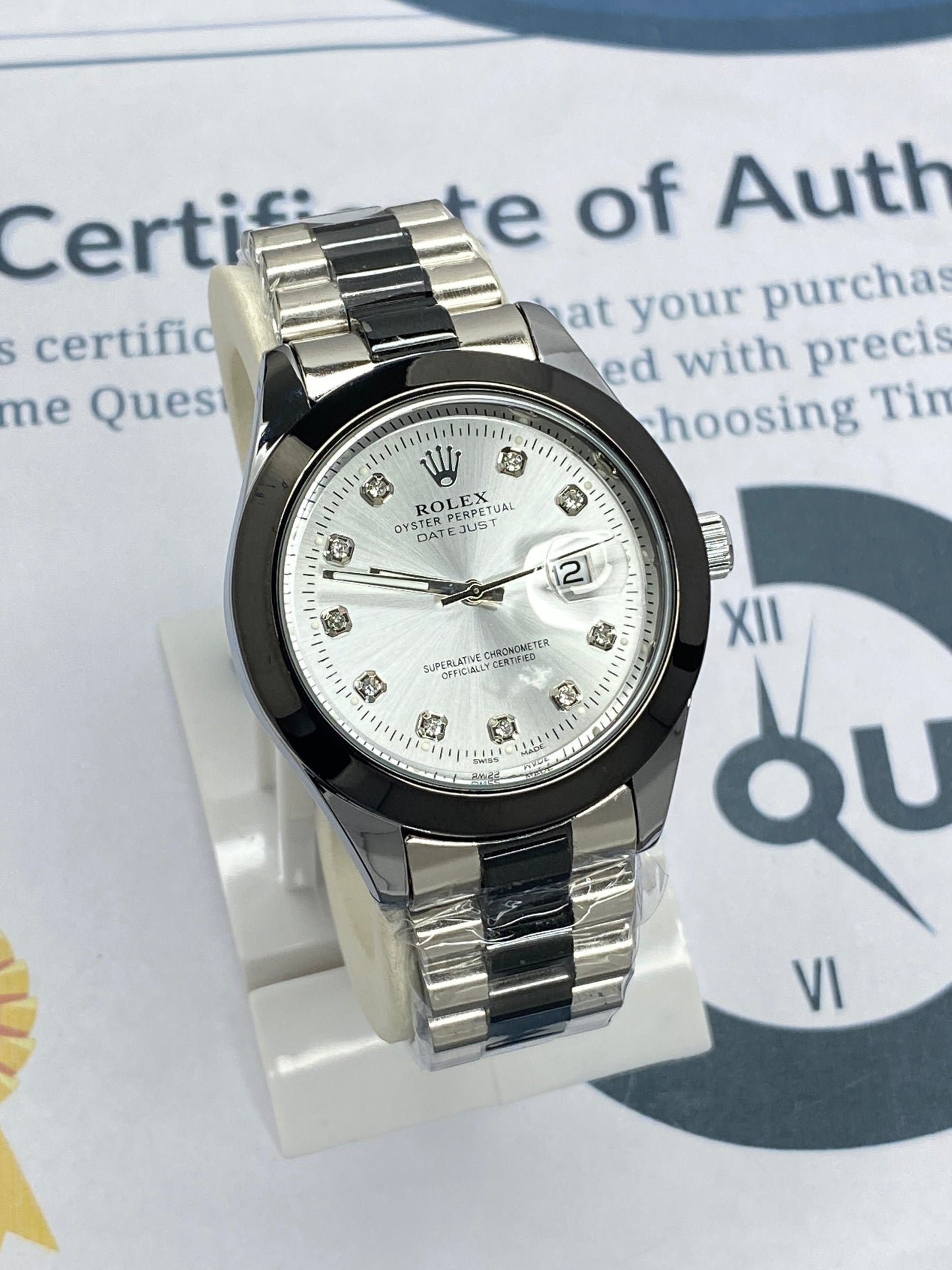 RLX Swiss Made Premium Design Chain Watch For Men With Date Display
