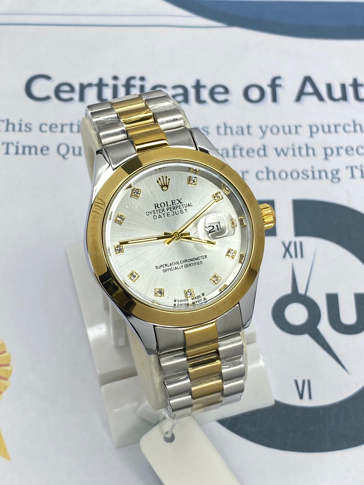 RLX Swiss Made Premium Design Chain Watch For Men With Date Display