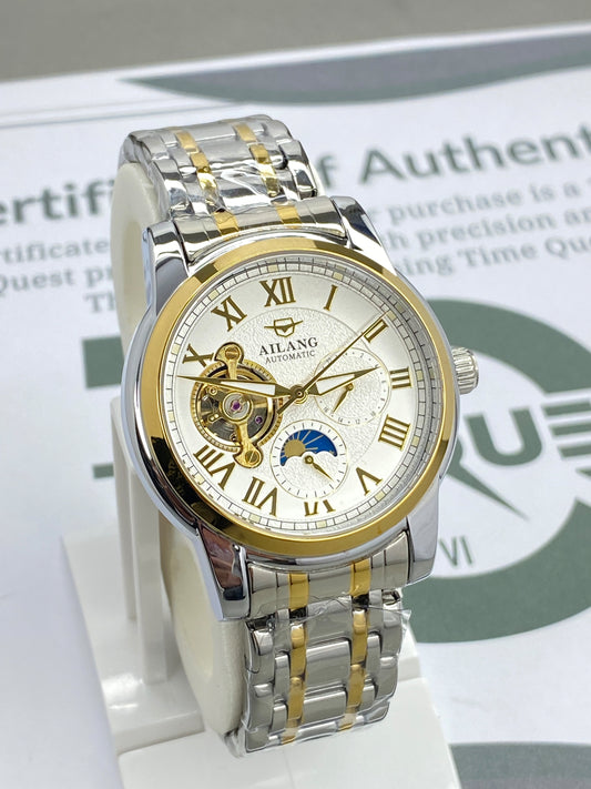 AILANG Automatic Mechanical Movement Premium Stainless Steel Chain Watch for Men