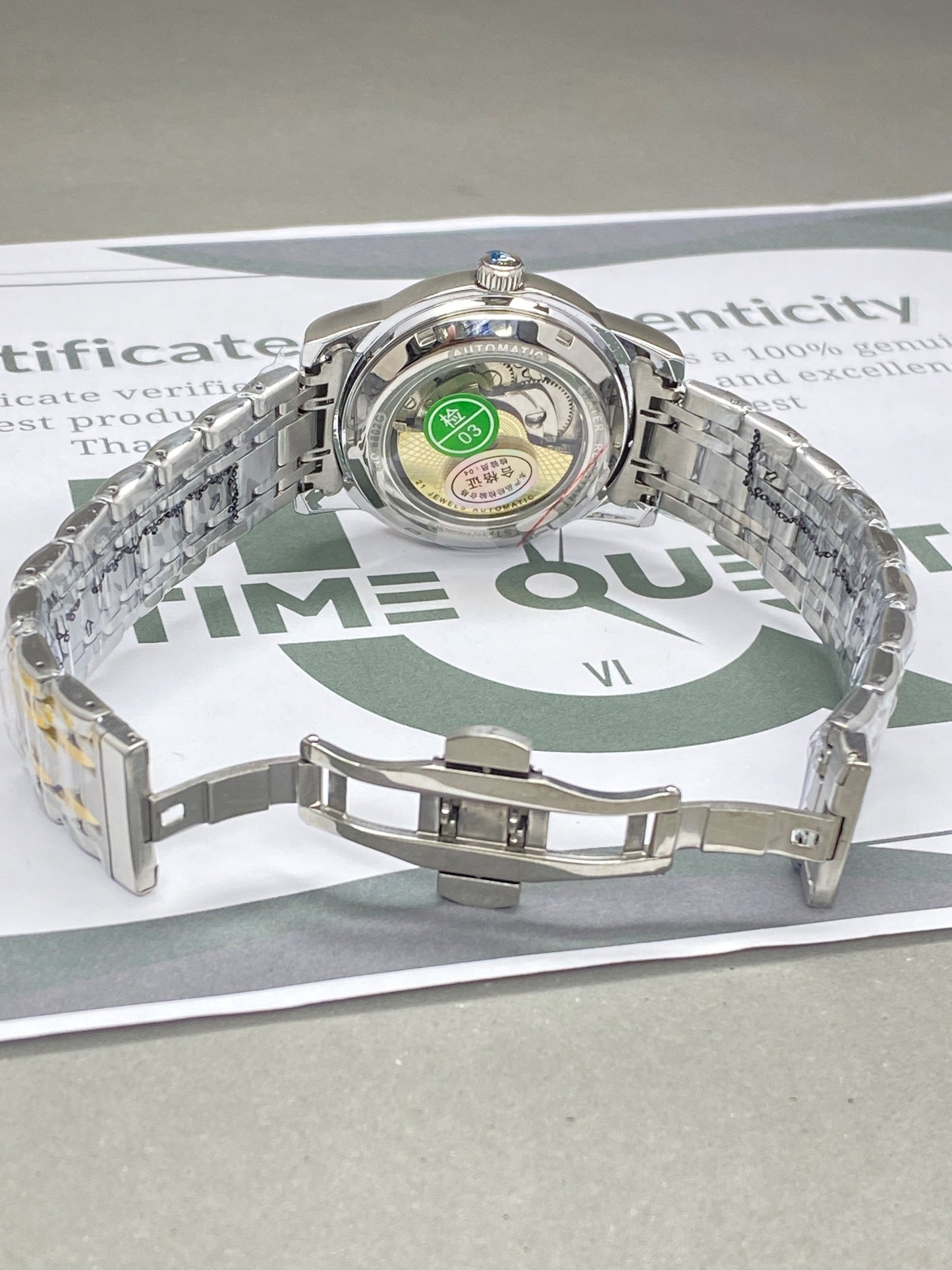AILANG Automatic Mechanical Movement Premium Stainless Steel Chain Watch for Men