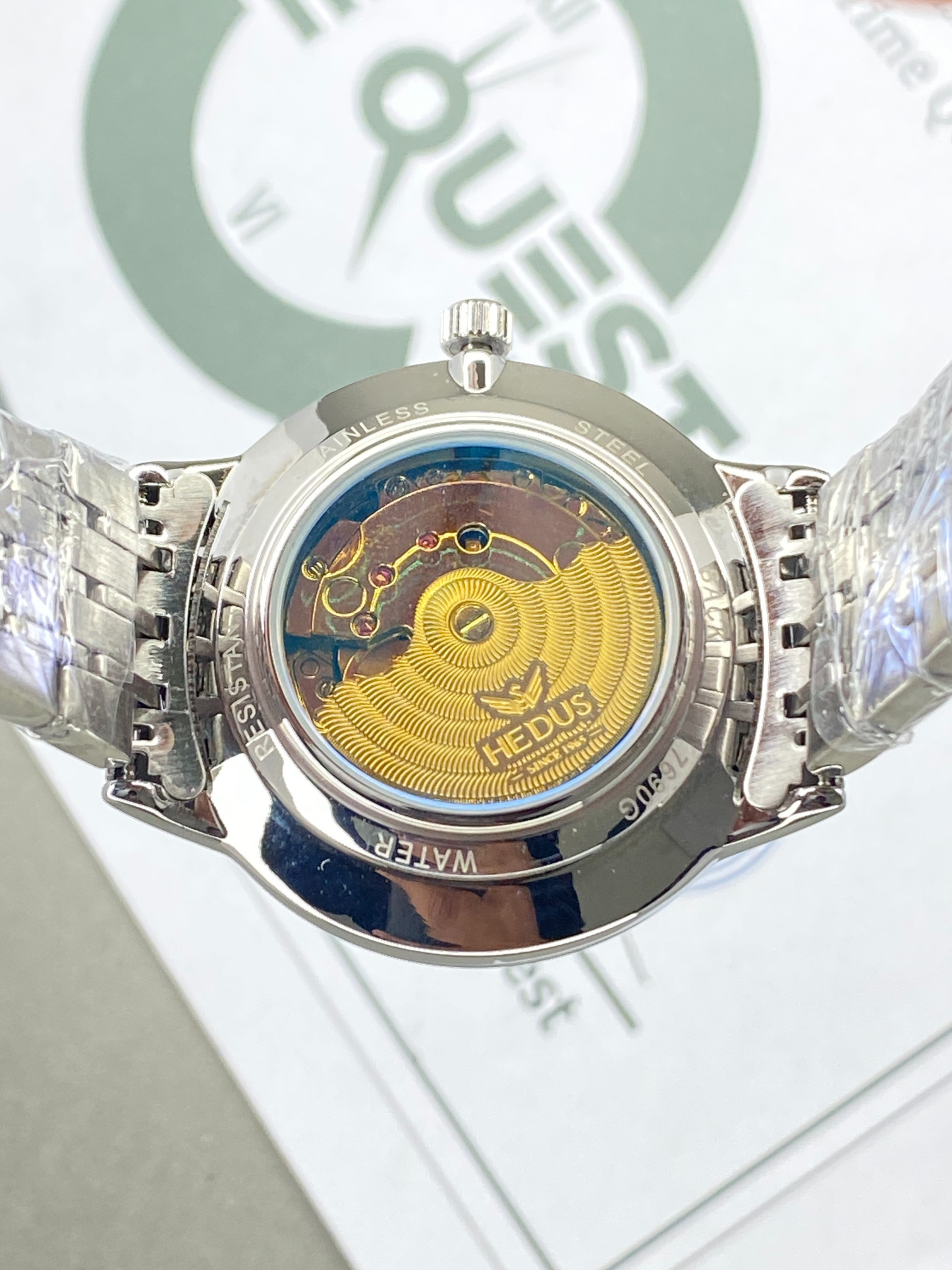 HEDUS Analog Time Quality Stainless Steel Chain Watch For Men