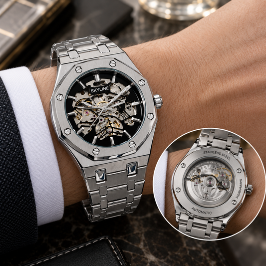 SKYLINE Automatic - Mechanical Movement Luxury Chain Watch For Men