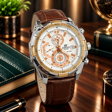 EDFICE Premium Chronograph Working Dial Analog Quartz Movement Straps Watch For Men