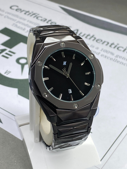 Hublot Geneve Butterfly Lock Chain Watch With Date Display For Men