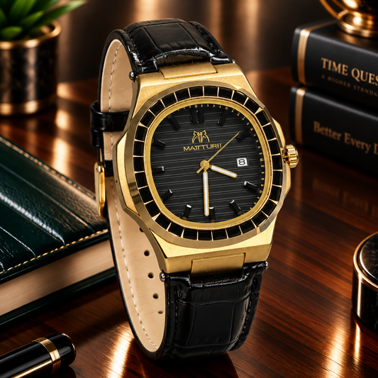MATTURI Analog Quartz Movement Durable Straps Watch With Date Display For Men
