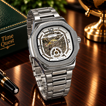 Martyn Line Automatic - Mechanical Movement Stainless Steel Chain Watch