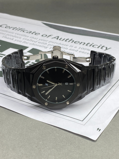 Hublot Geneve Butterfly Lock Chain Watch With Date Display For Men