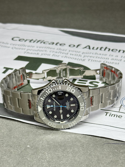 Rolantise Luxury Automatic Mechanical Movement Rotatable Bezel Chain Watch
