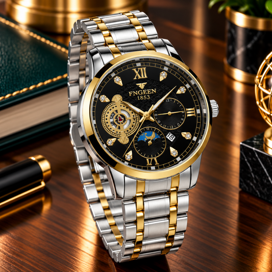 FNGEEN 1853 Analog Time Stainless steel Chain Watch For Men