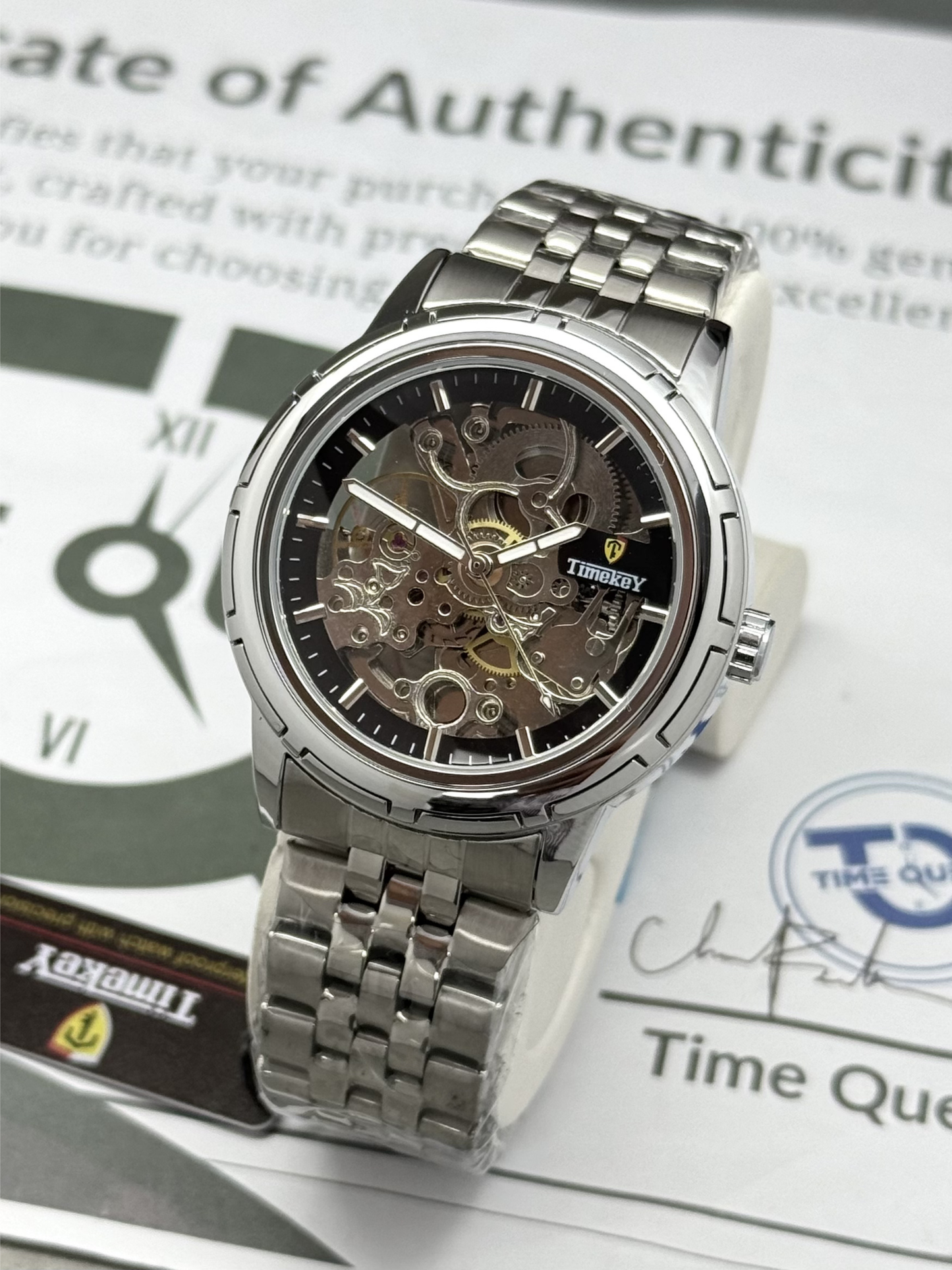 Time Key Automatic - Mechanical Movement Premium Quality Chain Watch For Men