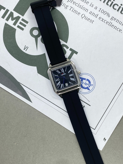 HERYI Square Design Magnetic Lock & Silicone Straps Watch For Men