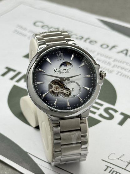 Usamer Premium Quality Automatic Mechanical Movement Chain Watch For Men