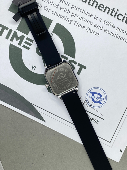 HERYI Square Design Magnetic Lock & Silicone Straps Watch For Men