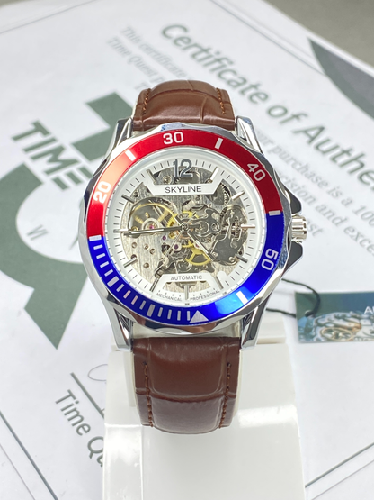 SKYLINE Mechanical Automatic Watch for Men with Rotating Bezel