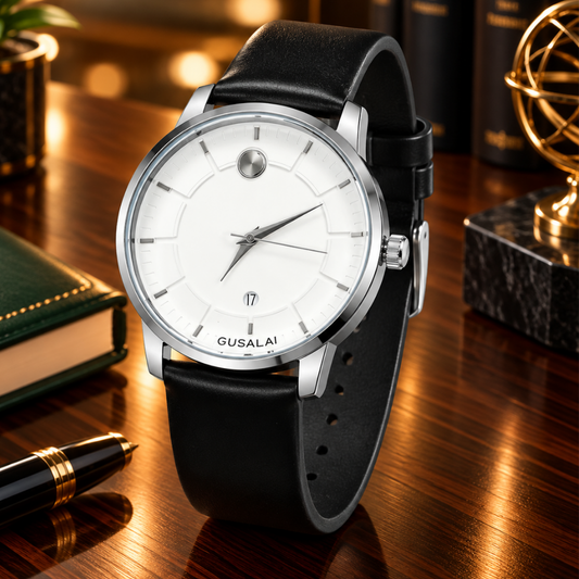 GUSALAI 6025-G Straps Watch For Men