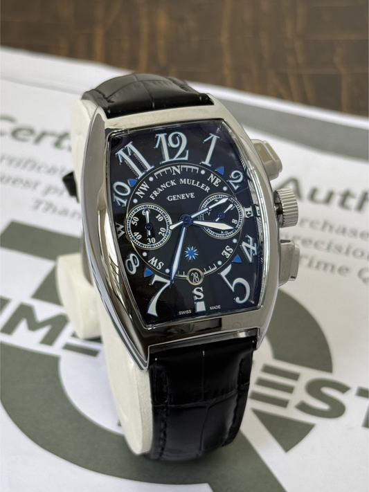 FRANCK MULLER Swiss Made Premium Chronograph Watch for Men with Smooth Sweep Movement
