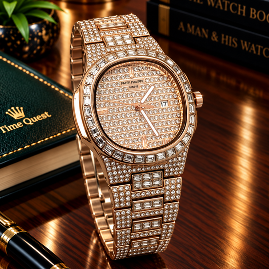 PP - Iced Out Self Winding Luxury Chain Watch