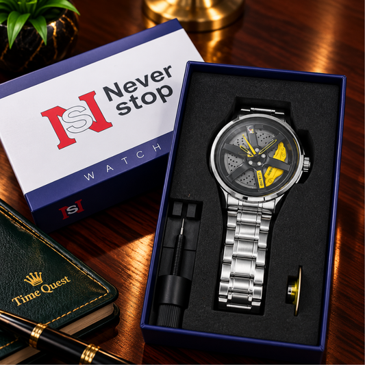 NS 360 Degree Spinning Wheel Chain Watch