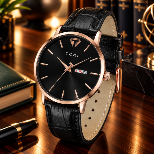Tomi T-045 Original Date & Day Strap Men's Watch