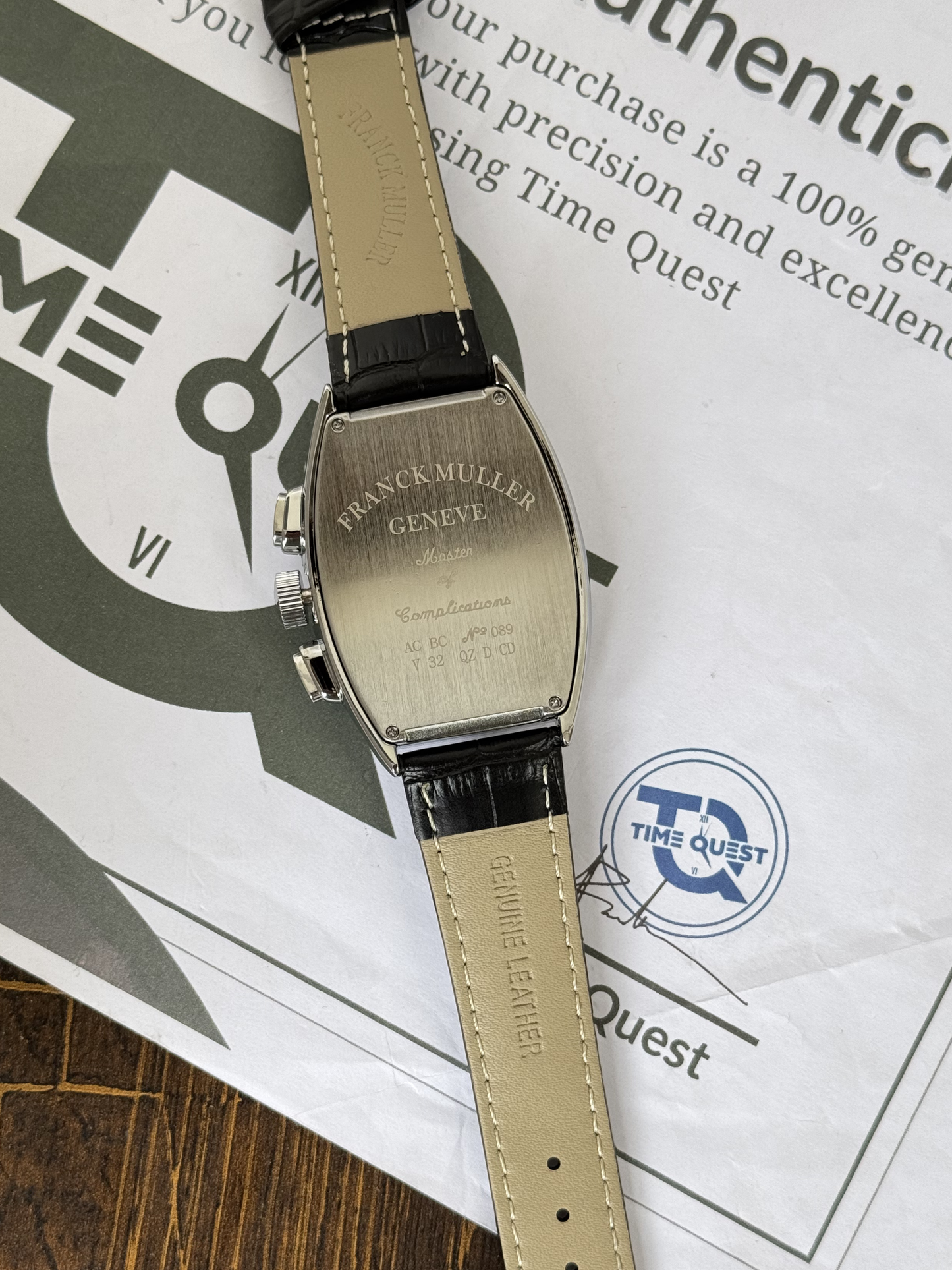 FRANCK MULLER Swiss Made Premium Chronograph Watch for Men with Smooth Sweep Movement