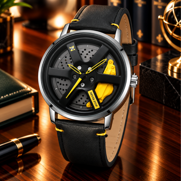 Never Stop 360 Degree Rotating Wheel Straps Watch