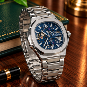 AILANG Men's Watch Automatic Mechanical Movement Stainless Steel Chain Watch