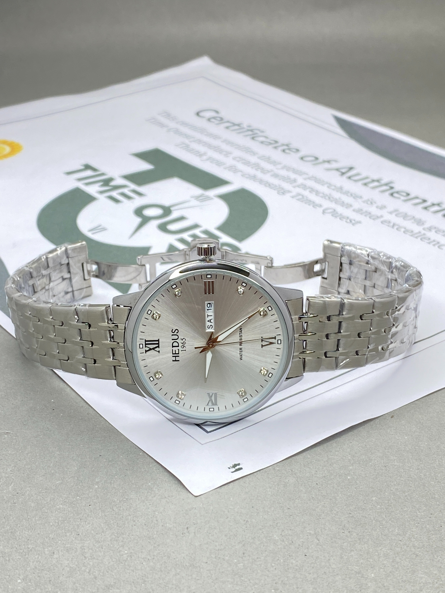 HEDUS Analog Time Quality Stainless Steel Chain Watch For Men